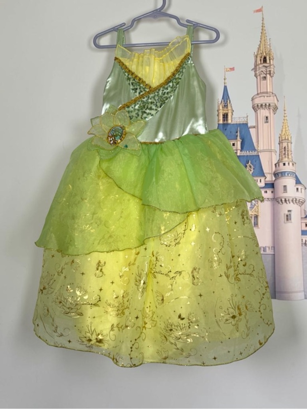 Tiana Costume for Kids Princess and the Frog Girls Size 4